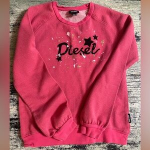 Diesel Sparkly Pink Crewneck Sweatshirt